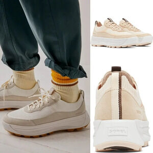 Sorel Ona 503 Low Top Platform Sneaker White Peach/ Nova Sand Size 7 NWOT $125